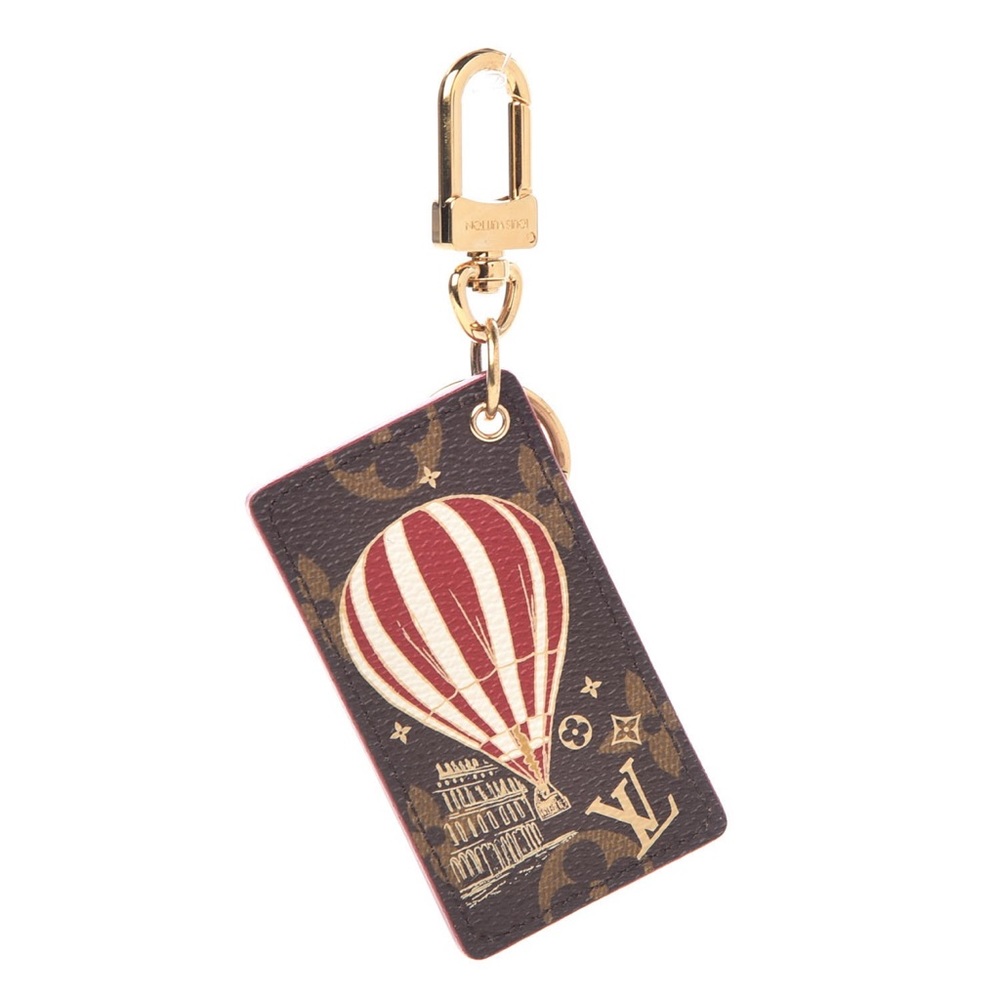 Authentic Louis Vuitton illustre air balloon bag charm key chain monogram